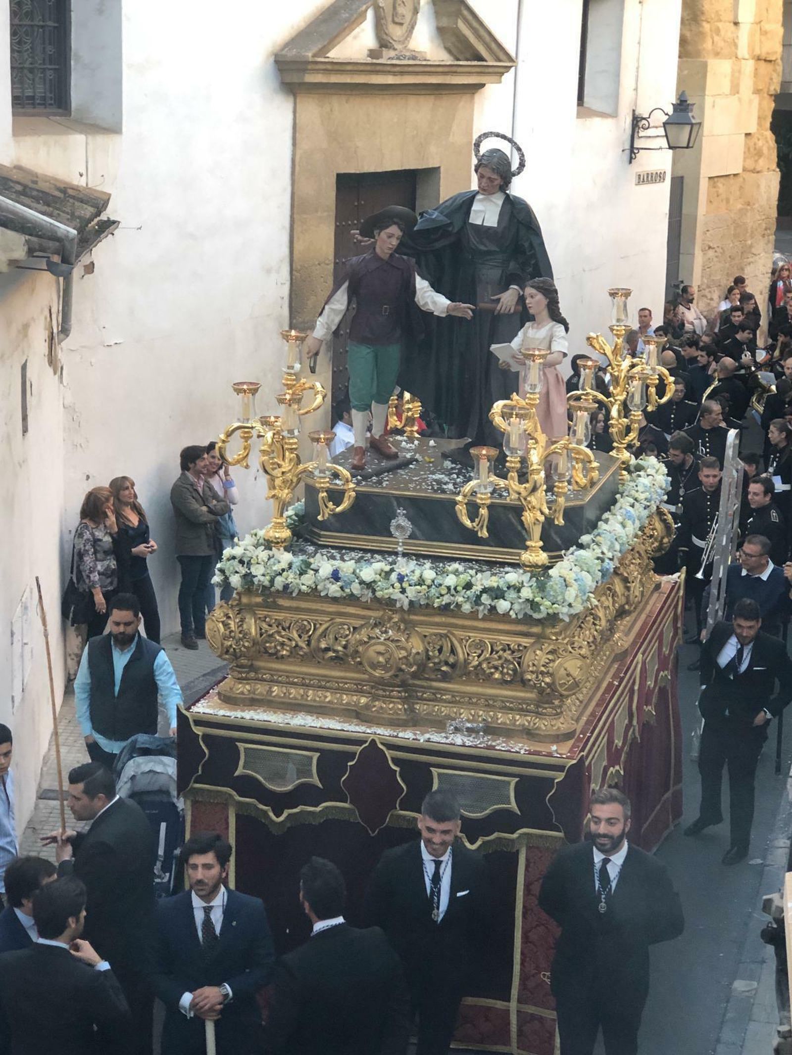 Procesión de San Juan Bautista de La Salle.