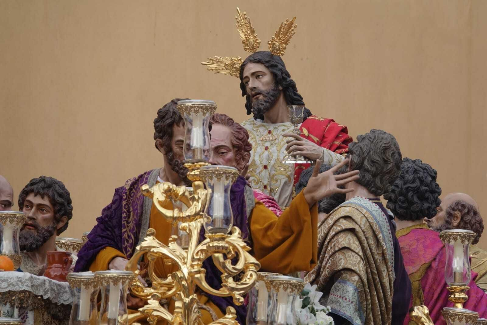 Las fotos de la Sagrada Cena en la procesión Magna de Málaga
