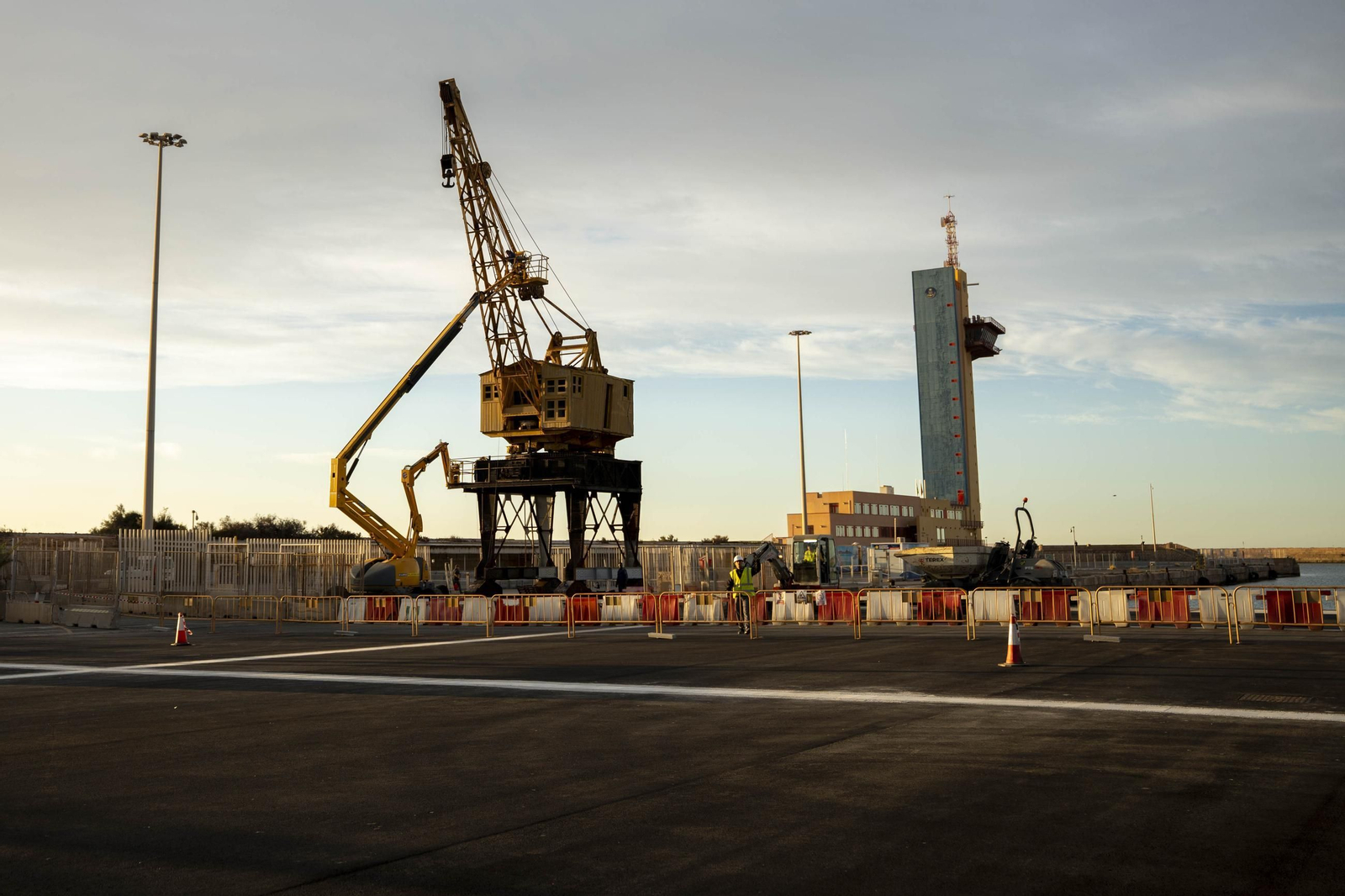 En imágenes las obras del Puerto Ciudad de Almería