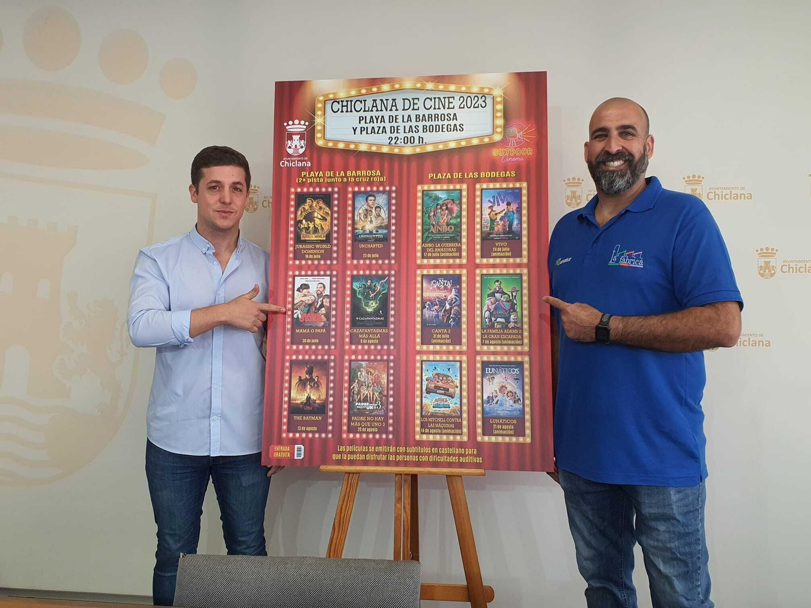 Presentación del cartel de la iniciativa Chiclana de Cine 2023.