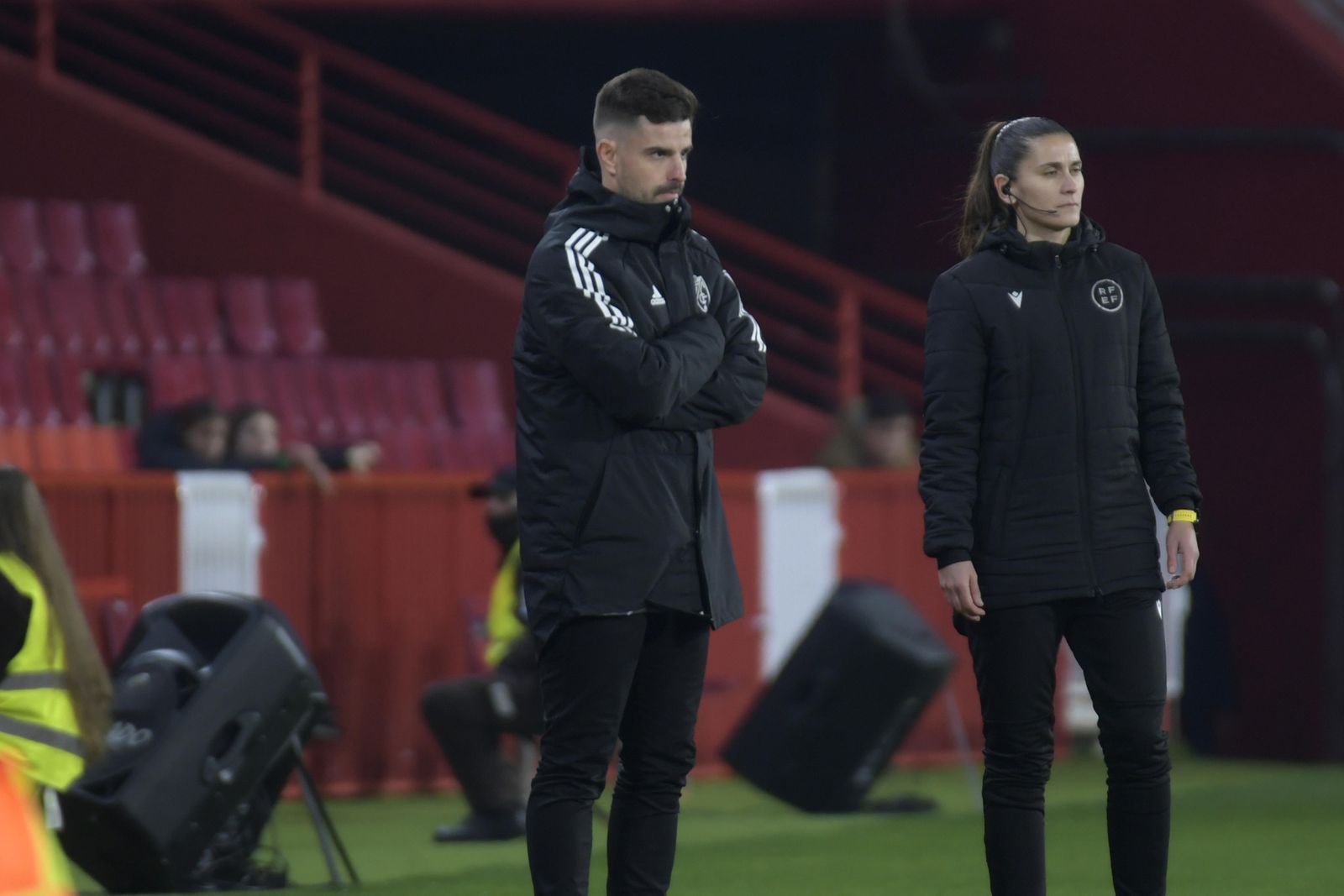 Roger Lamesa, en un partido en Los Cármenes.