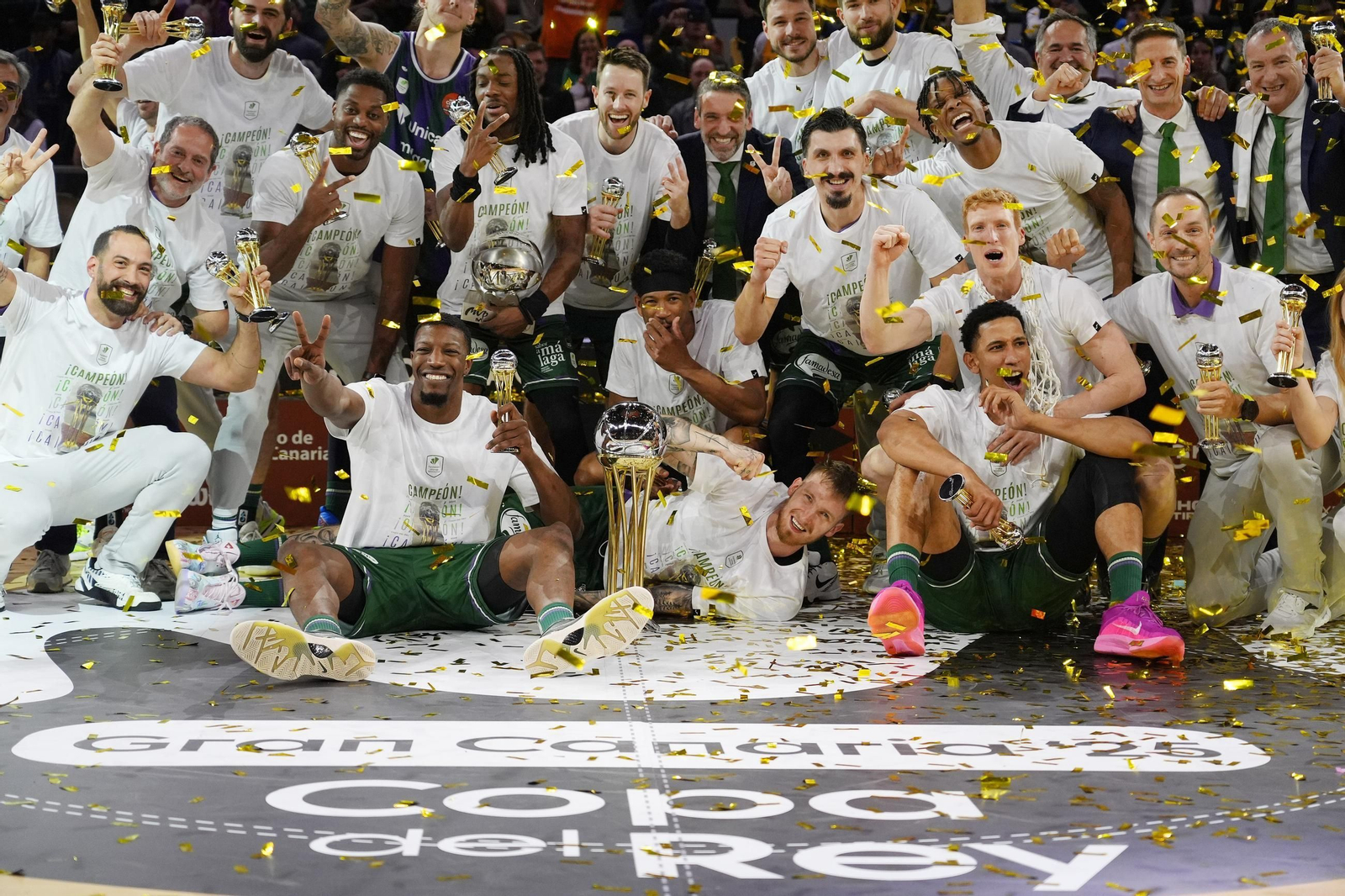 ¡Así celebra la Copa el Unicaja!