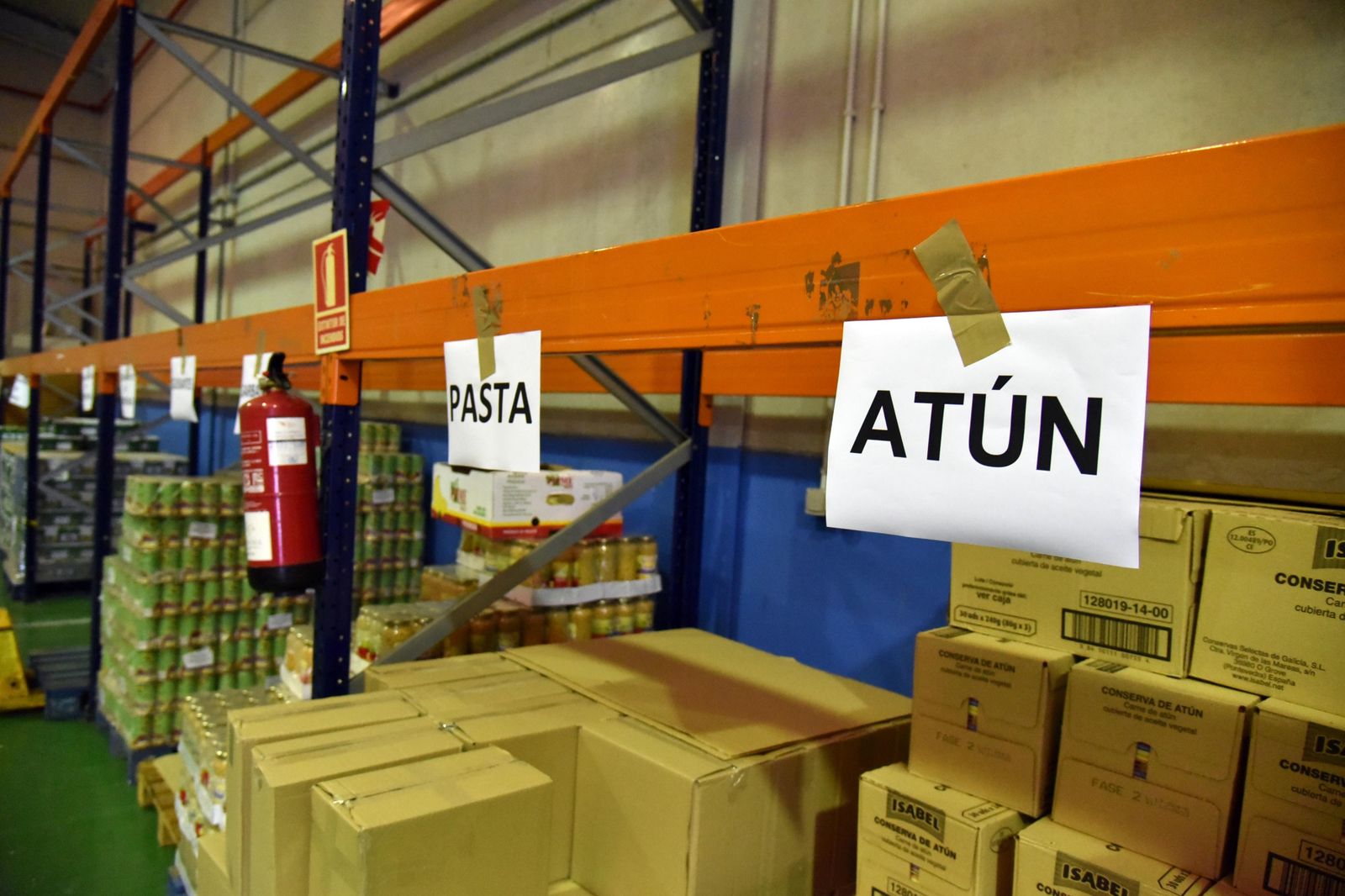 El Banco de Alimentos de Algeciras durante la campaña de Navidad.