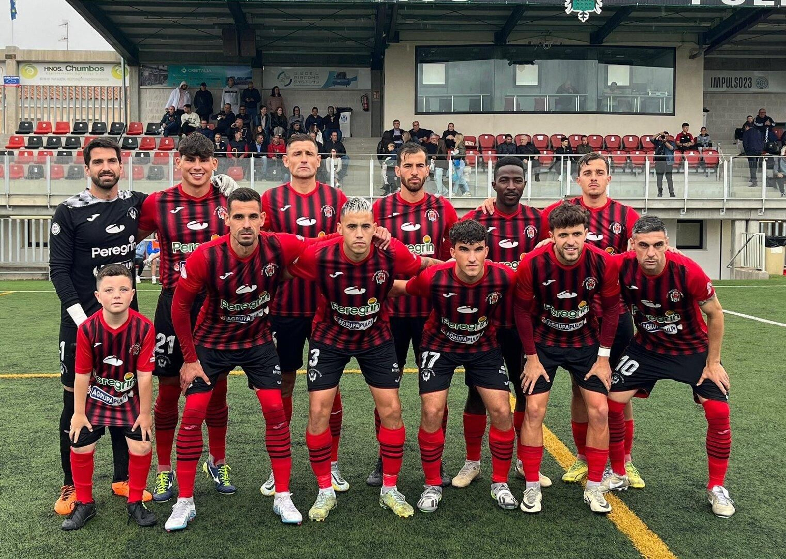 Once presentado por el conjunto rojinegro en su encuentro frente al Caravaca.