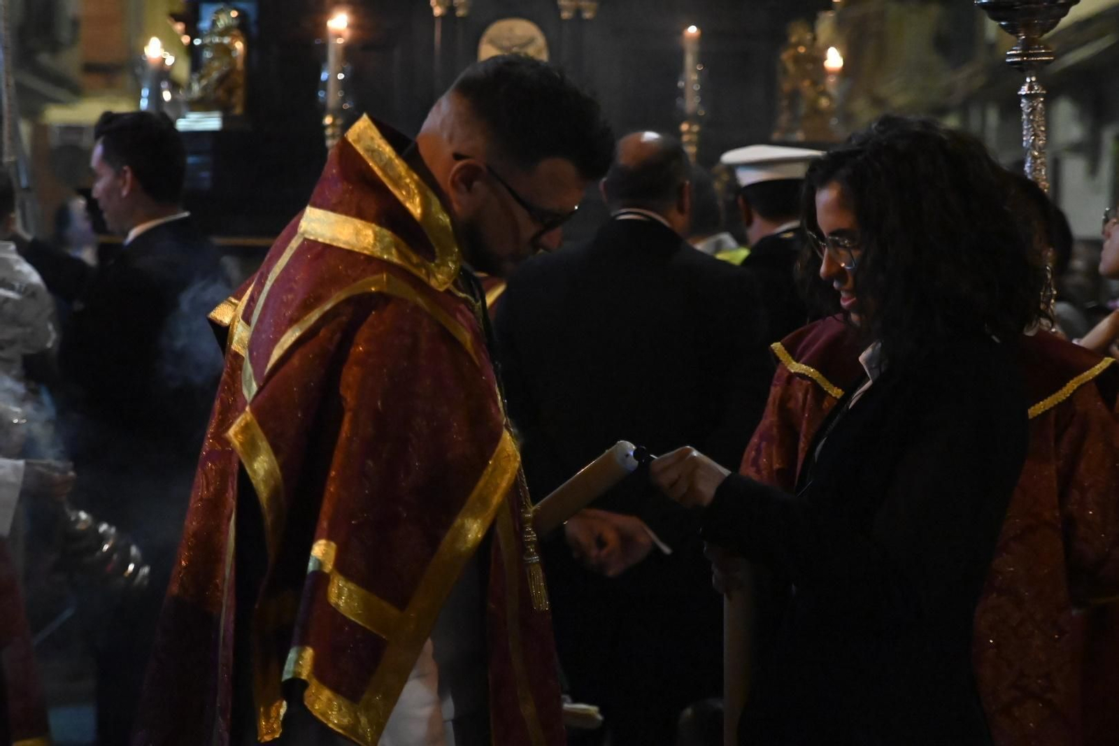 La procesión de la hermandad de la O de Córdoba en este Sábado de Pasión, en imágenes
