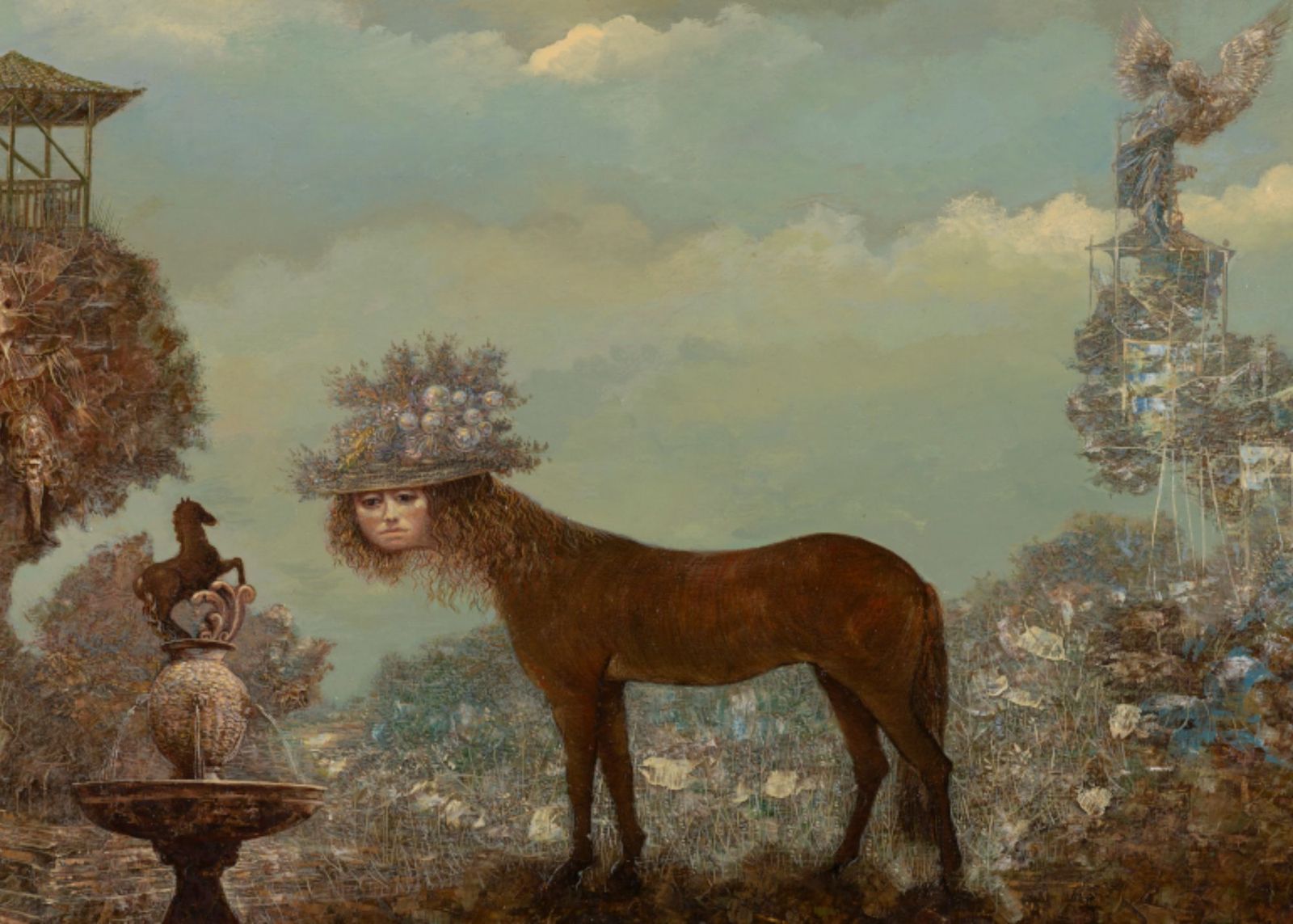 Cuadro 'Buenas mujeres para ser caballos' de Ginés Liébana