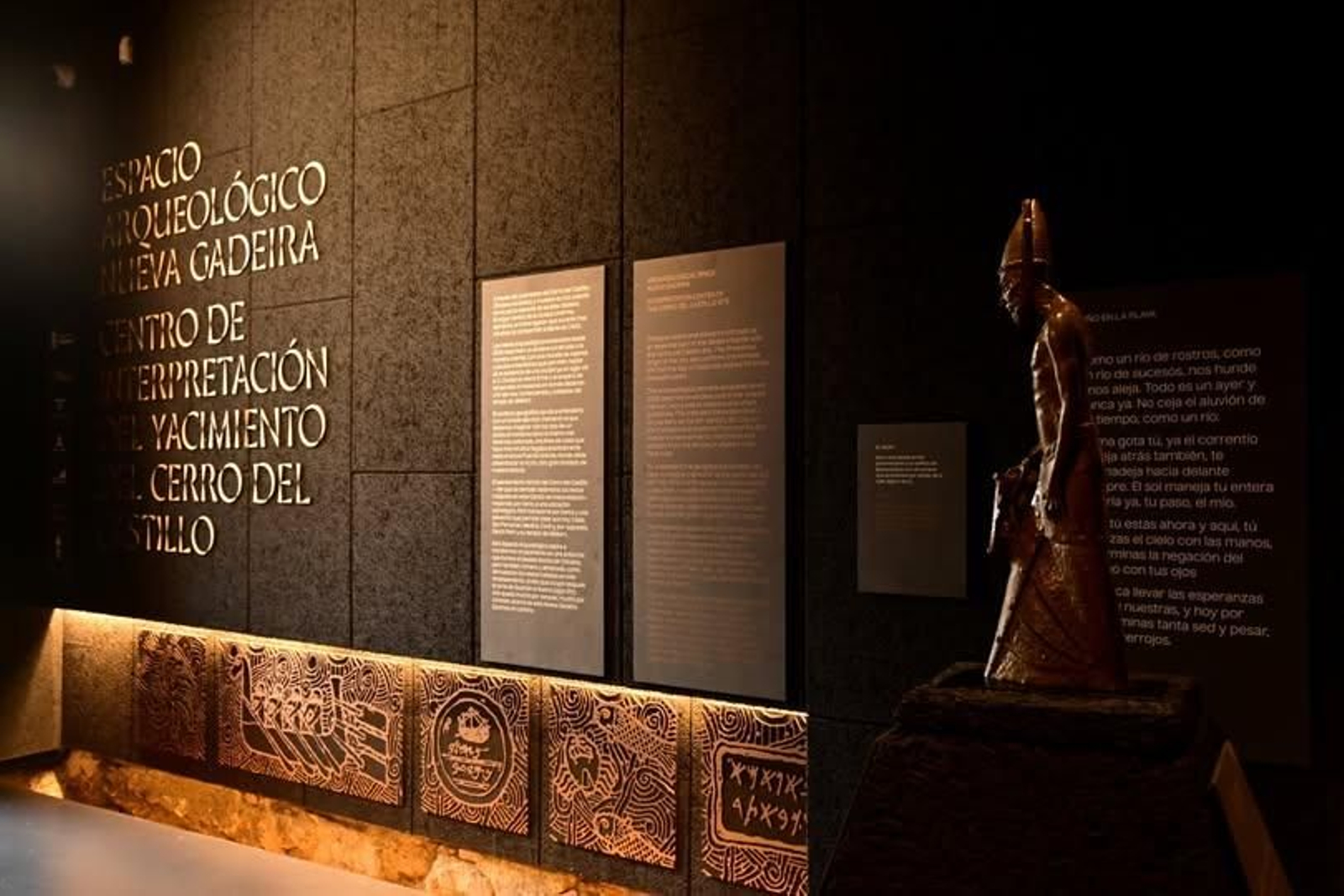 Interior de este Centro de Interpretación.