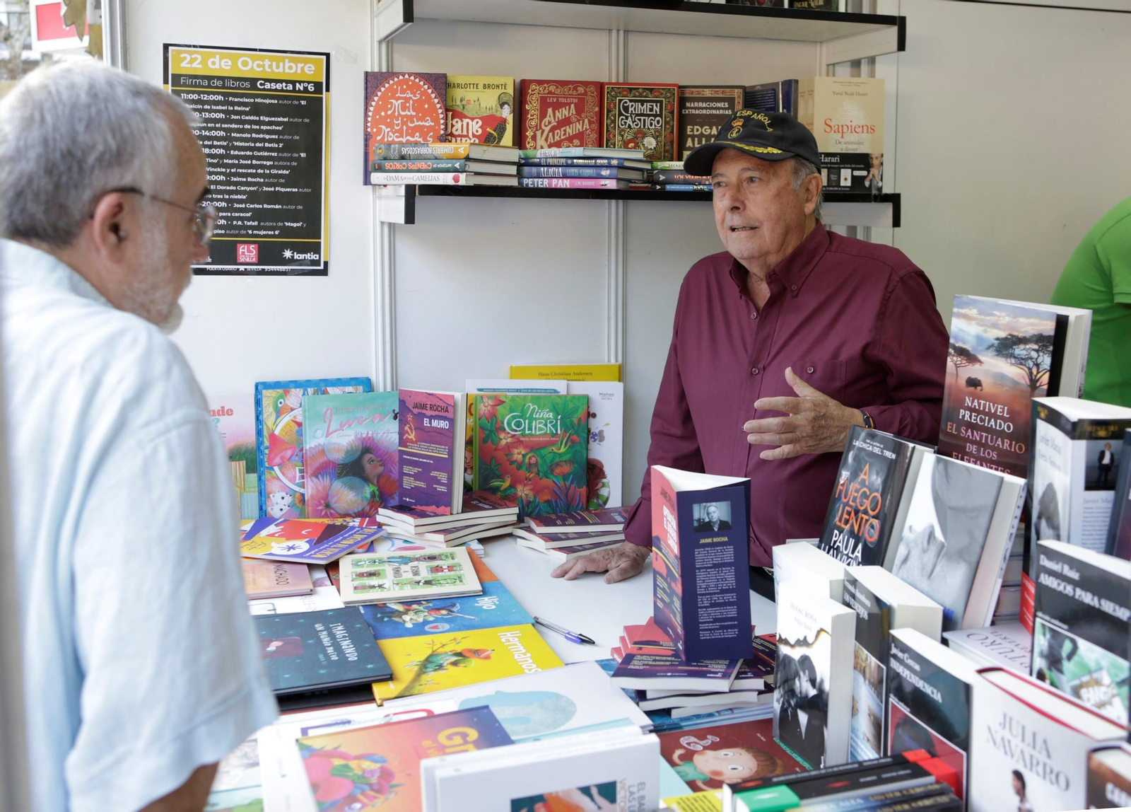 Jaime Rocha, en la Feria del Libro de Sevilla.