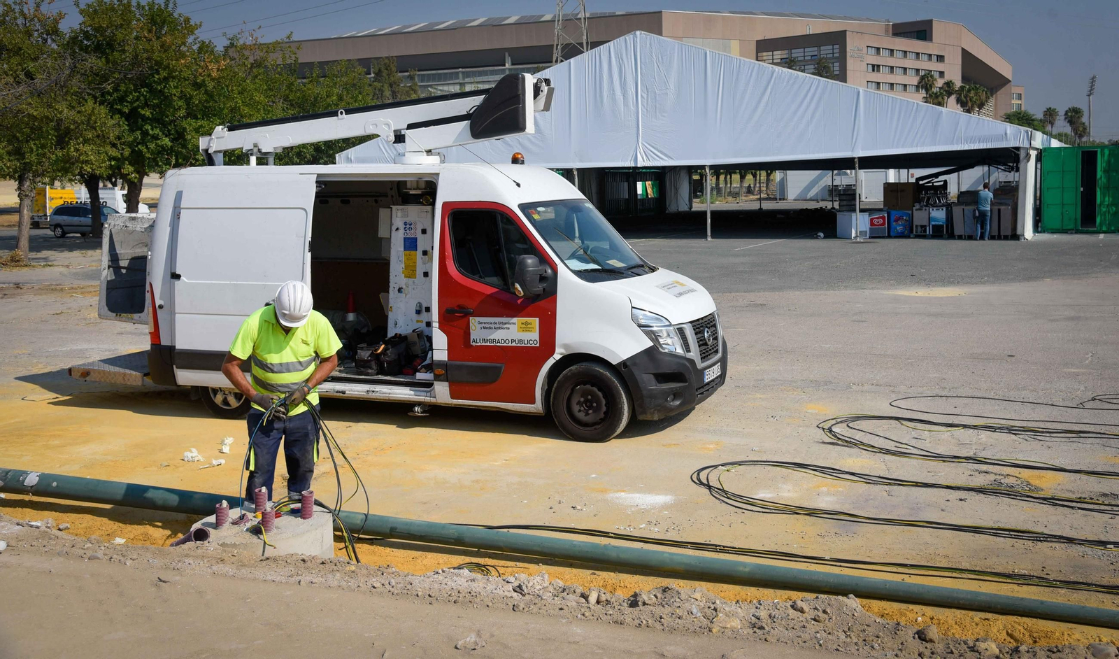 Imágenes del estado de la Cartuja el día antes del Betis - Alavés