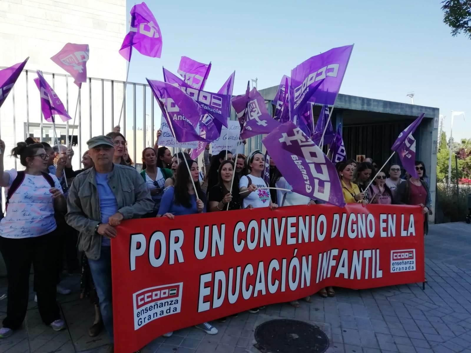 Éxito de la huelga en Educación Infantil