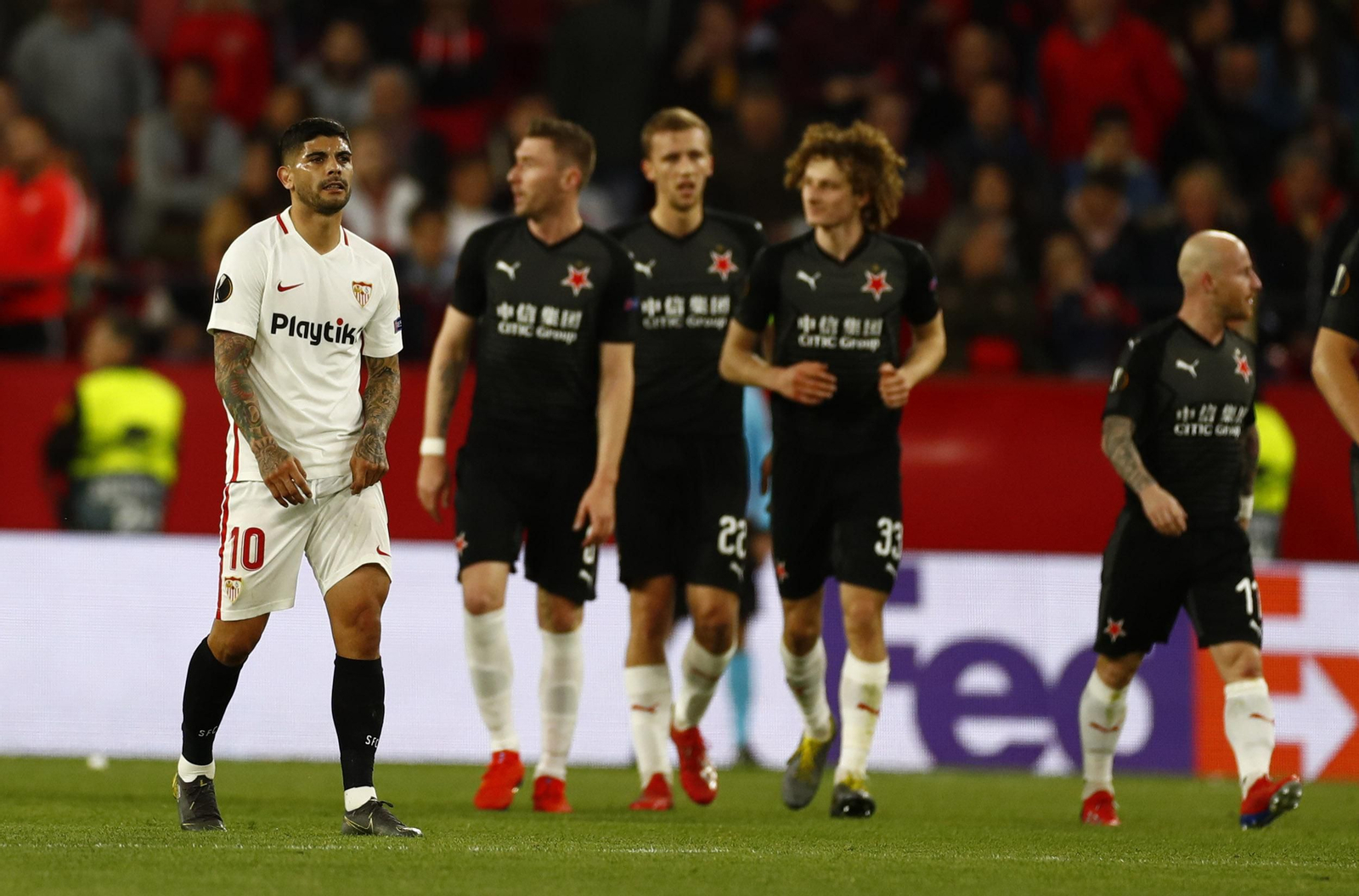Las imágenes del Sevilla FC - Slavia de Praga
