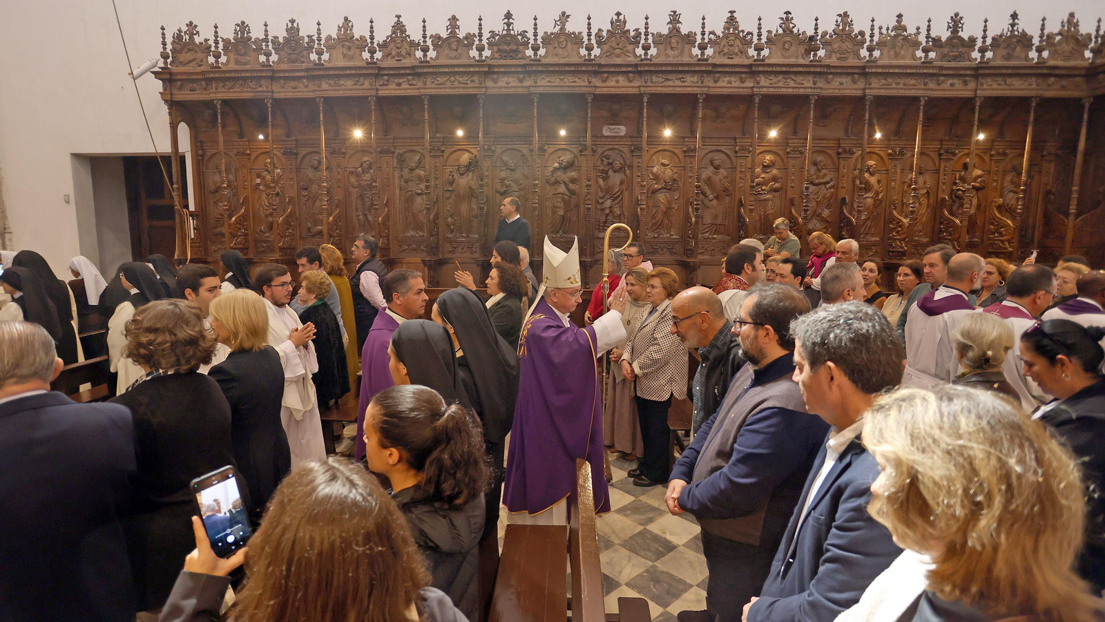 Misa de despedida en la Cartuja de Jerez a las hermanas de Belén