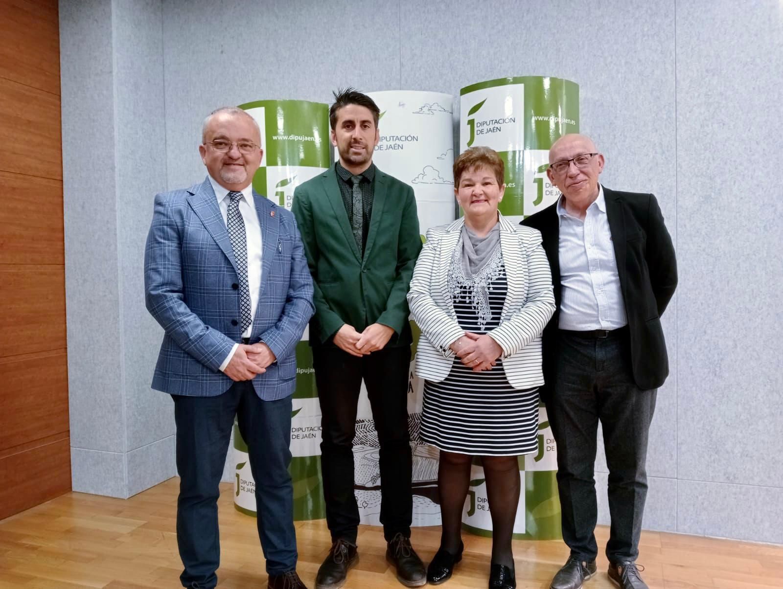 los alcaldes de las 'Beas', en el acto institucional del viernes 17