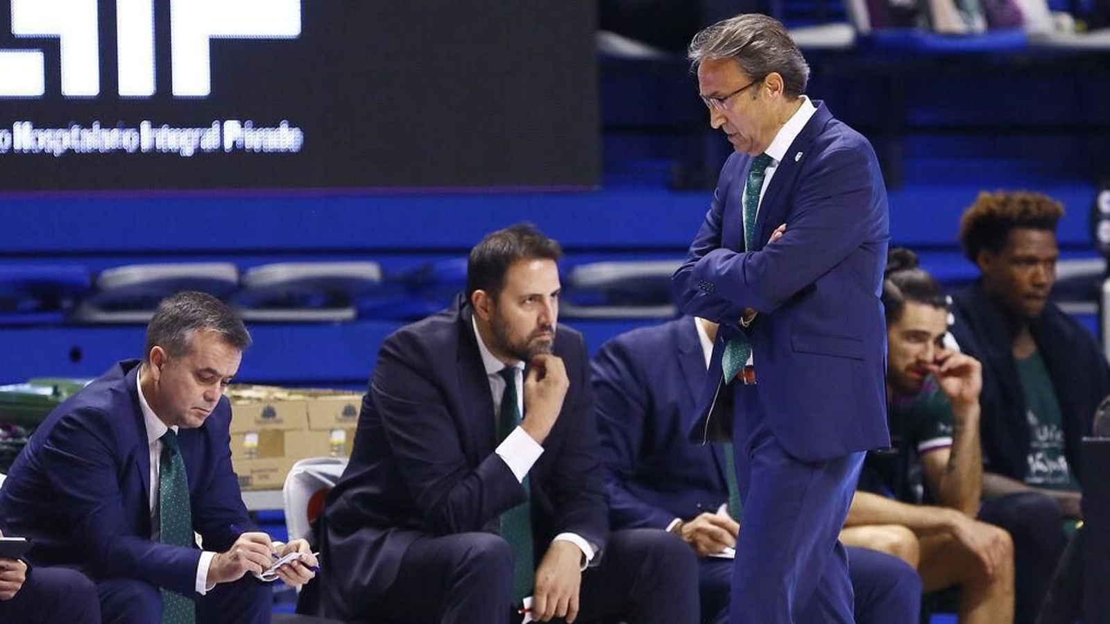 Luis Casimiro, en un partido con el Unicaja