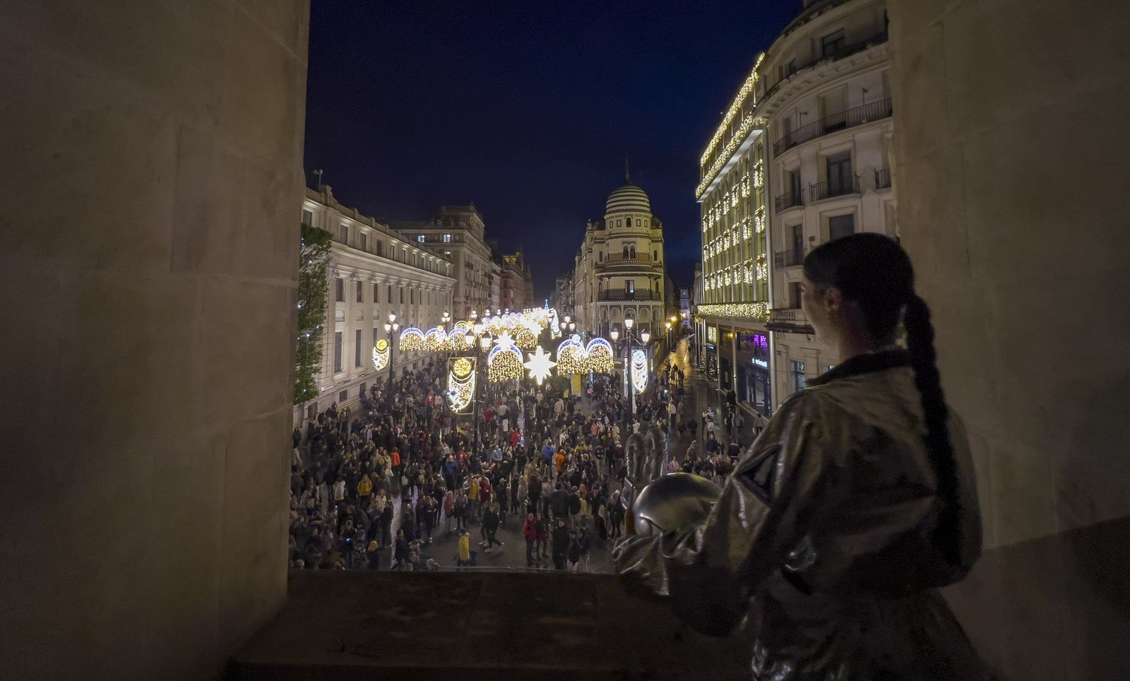 Las imágenes del alumbrado de Navidad en Sevilla