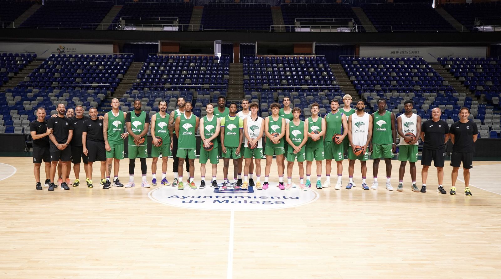 El Unicaja 2023/24 ya trabaja sobre la pista