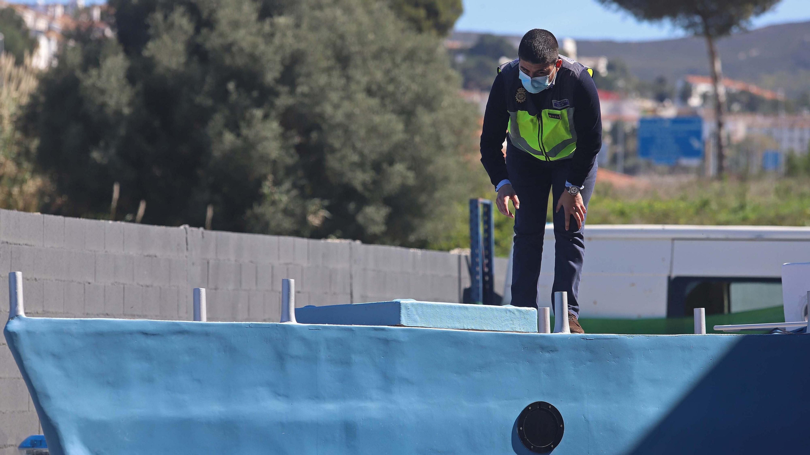 Primer  'narcosubmarino' localizado en España