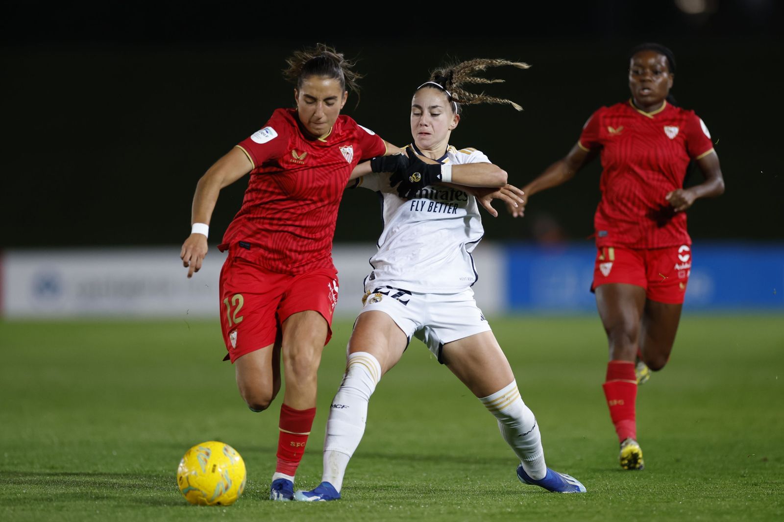 Imagen del Real Madrid - Sevilla Femenino de la primera vuelta.
