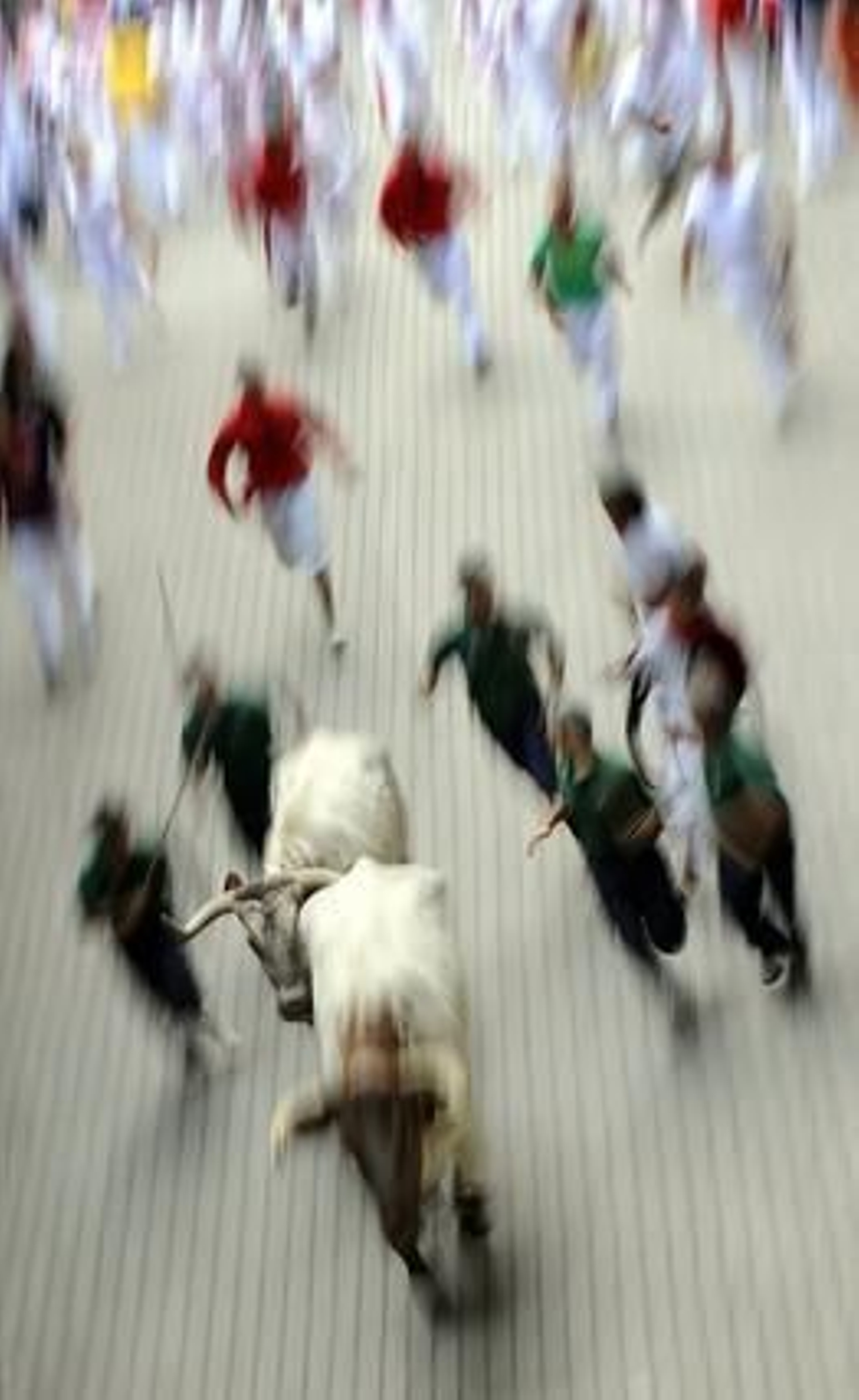 Los toros de El Pilar protagonizan un encierro rápido, limpio y sin corneados

Foto: AFP PHOTO