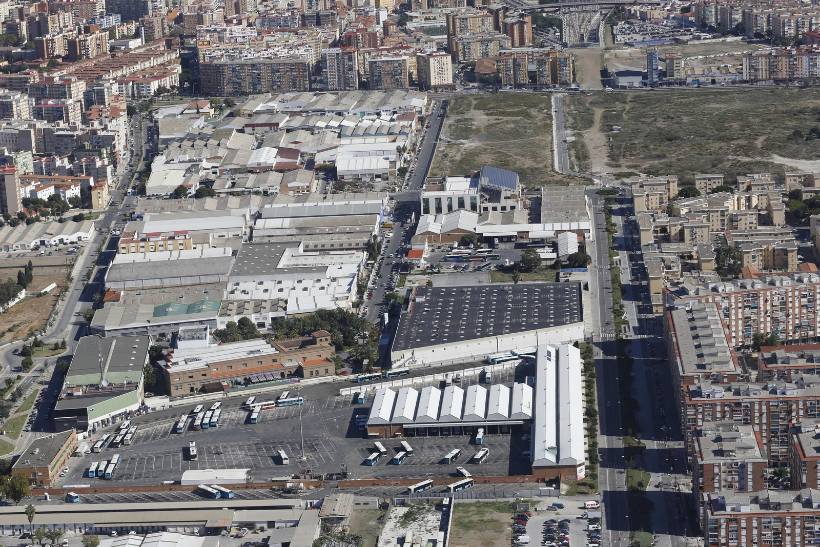Imagen aérea de la zona del polígono de San Rafael.