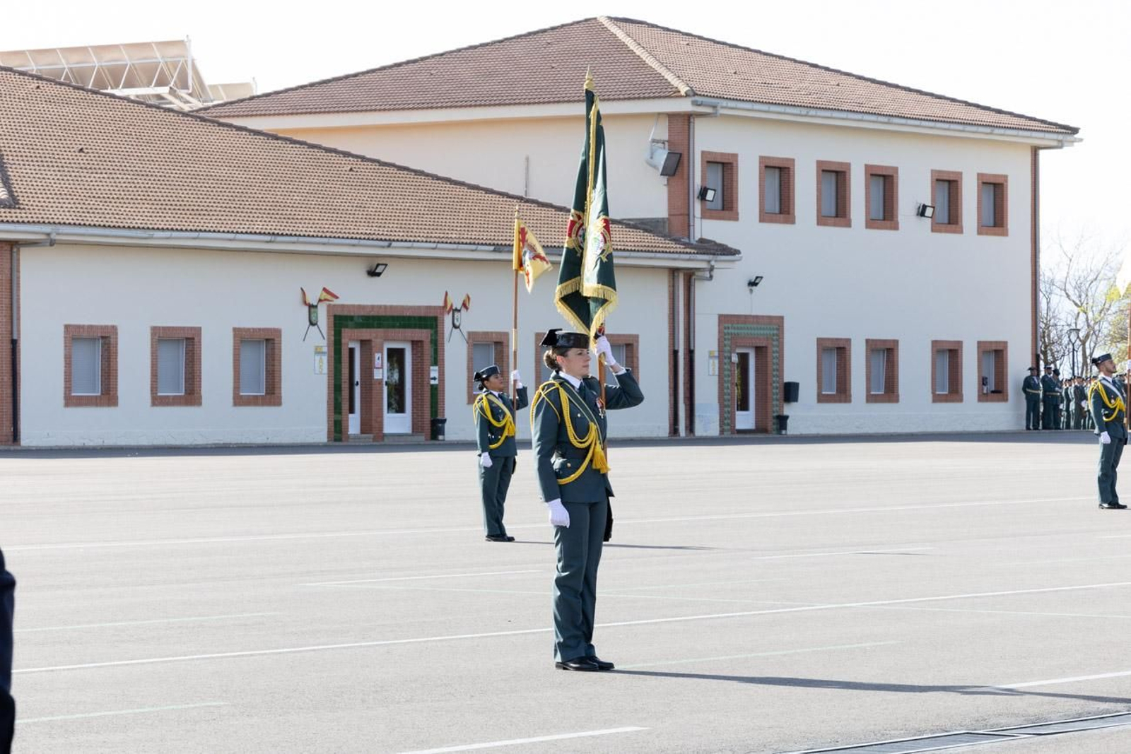 Acto de jura de bandera de la 130ª promoción de guardias civiles de la Academia de Baeza