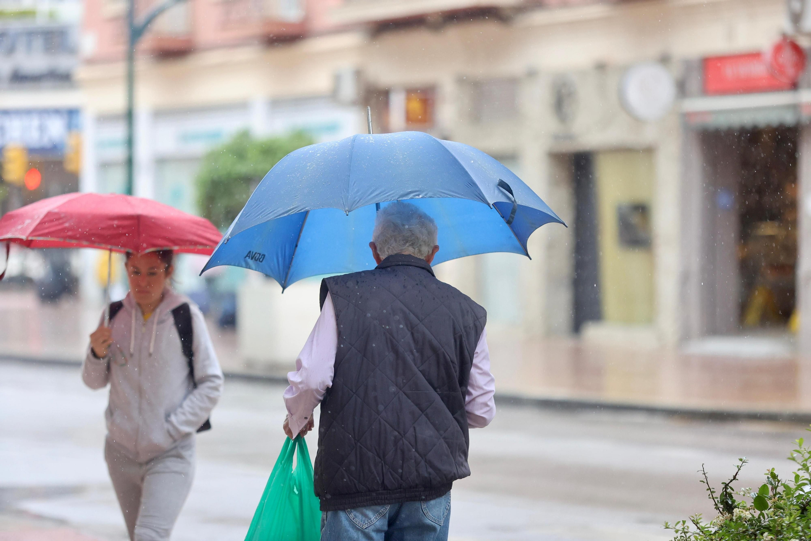 Imagen de las lluvias de este fin de semana en Málaga