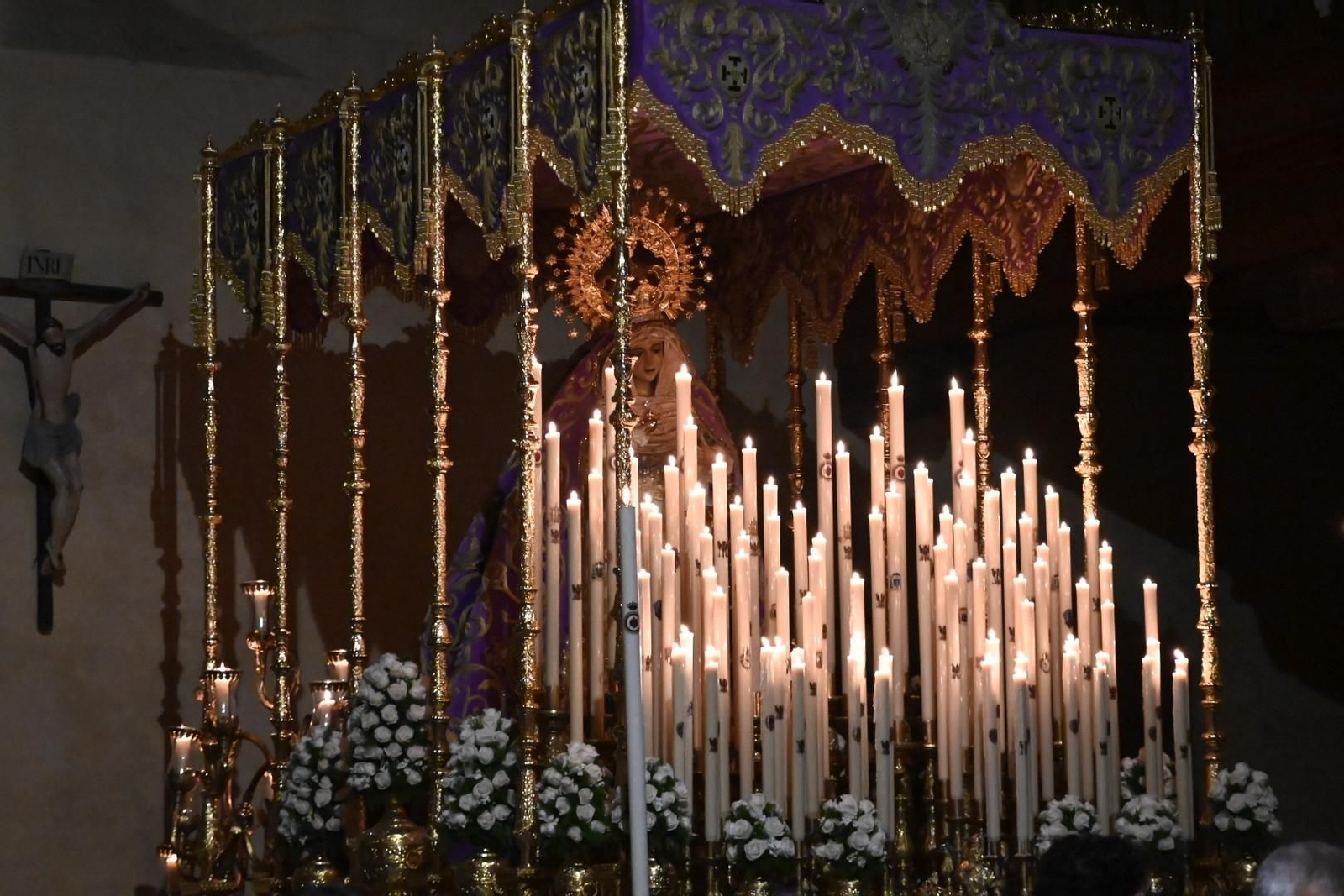 Las imágenes de la hermandad de la Misericordia en San Pedro este Miércoles Santo