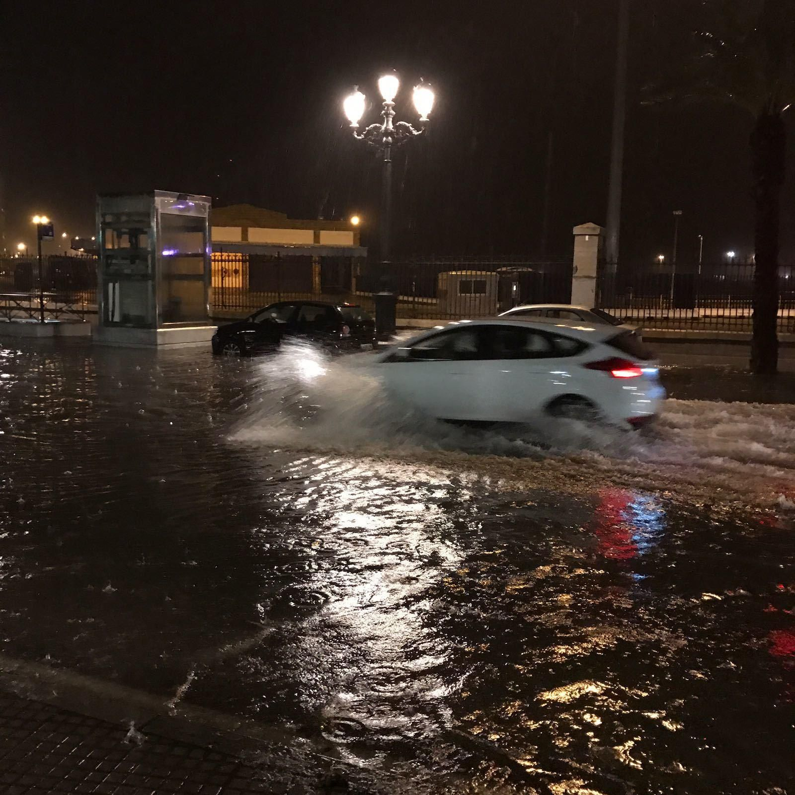 Los efectos del aguacero en Cádiz