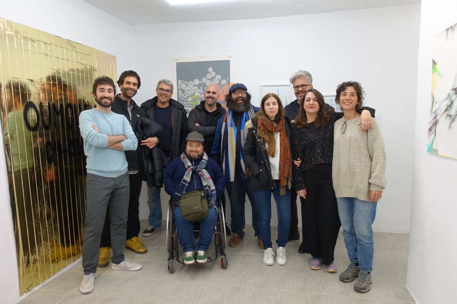 Foto de familia de alguno de los integrantes de Trazo 14