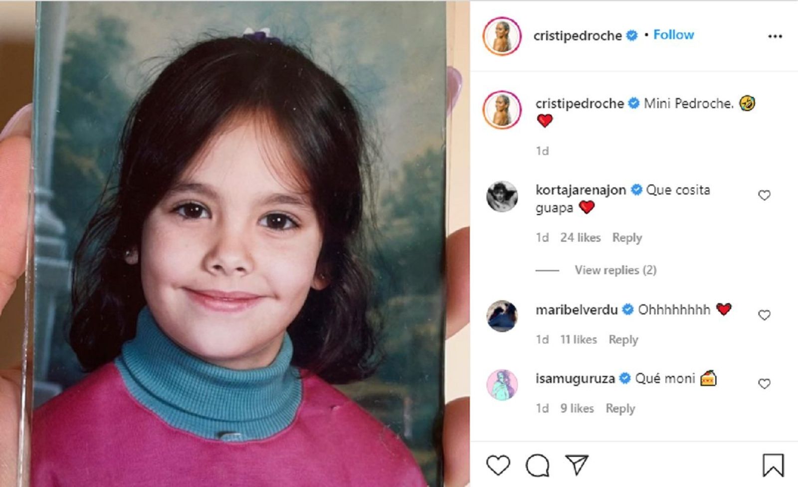 Vamos casi rematando con otra foto de esas fáciles porque creemos que esta famosa, tan del momento, es fácil de reconocer.