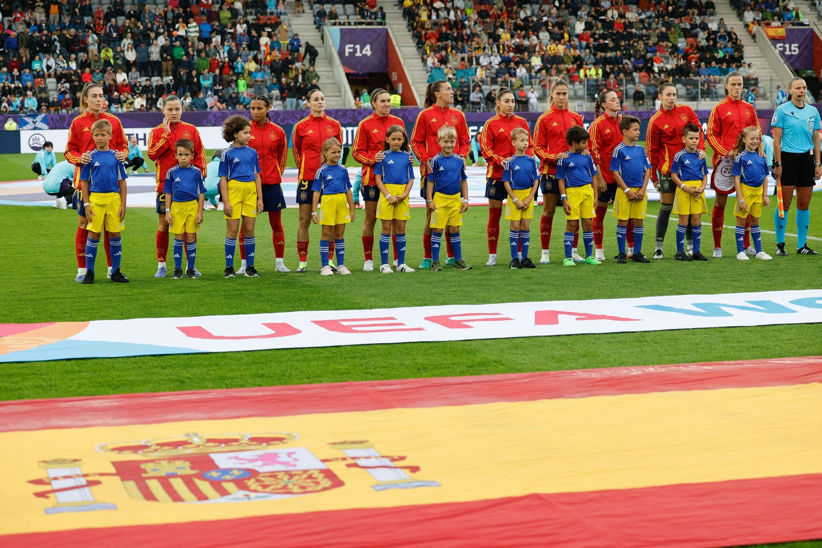 Las fotos de la goleada de España sobre Bélgica en la Eurocopa femenina