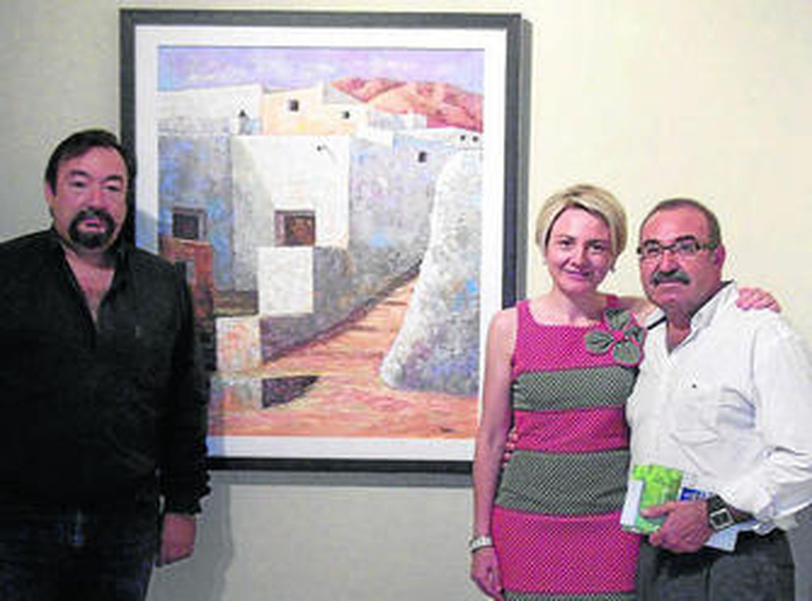Antonio Quesada, Eloísa Cabrera y el pintor Juan Ibáñez.