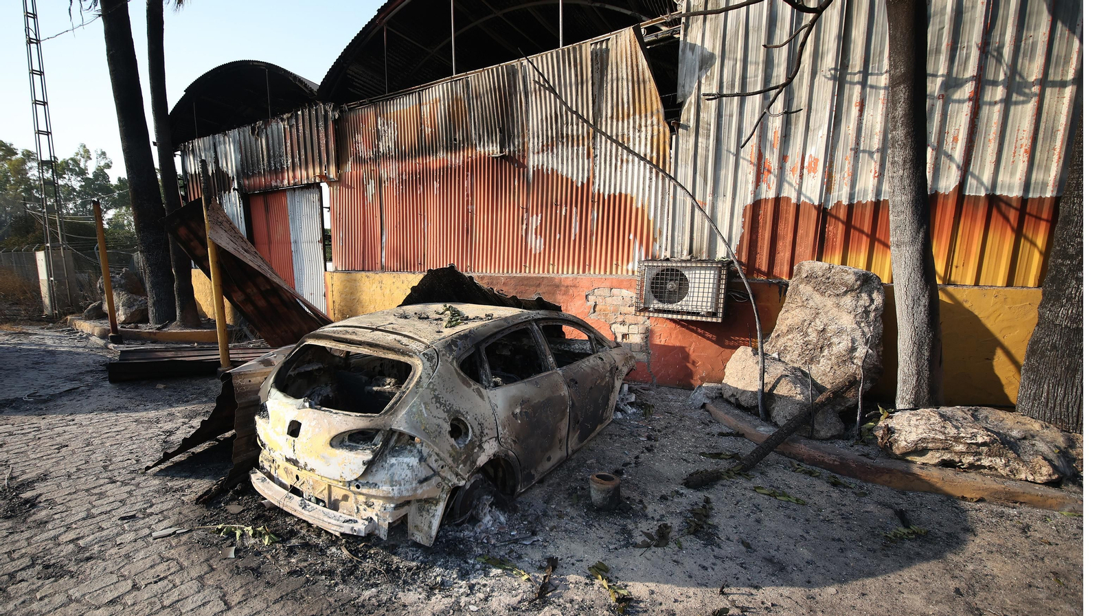 Imágenes de las zonas afectadas por el grave incendio en Jerez