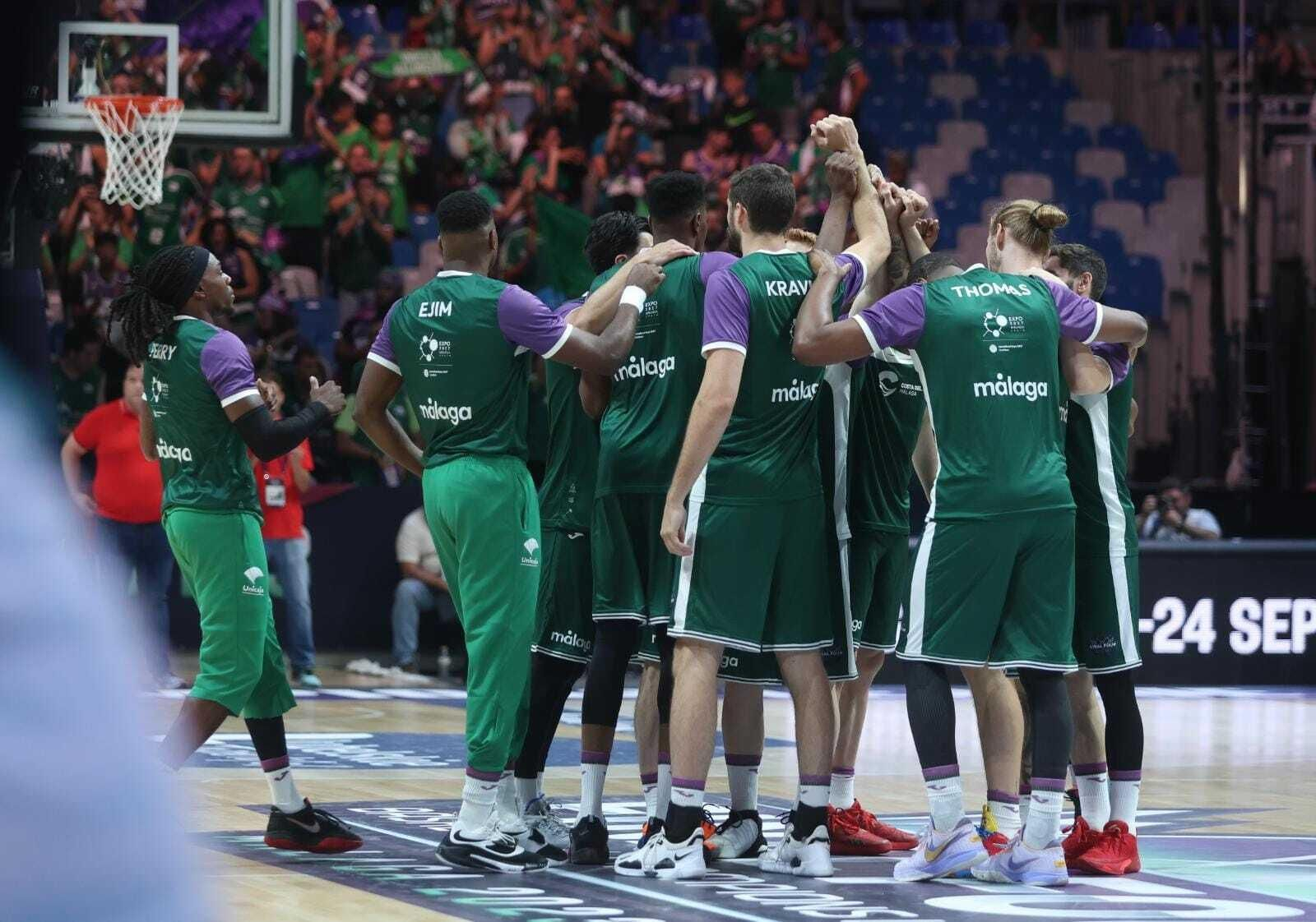 El Unicaja, durante la Final Four El Unicaja, durante la Final Four