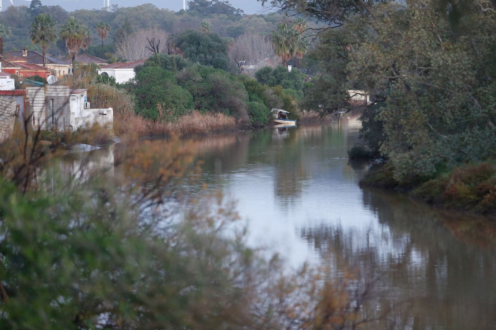 Las fotografías de Guadarcote, el río Guadarranque y la Estación de San Roque tras el paso de la borrasca Francis