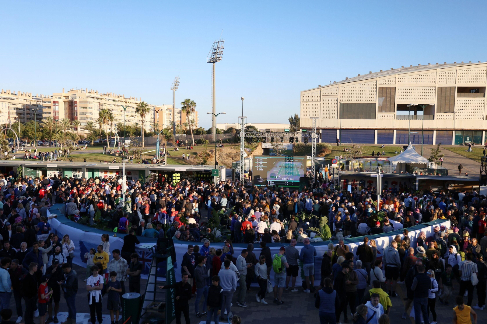 Los exteriores del Martín Carpena en la Copa Davis 2023. Los exteriores del Martín Carpena en la Copa Davis 2023.