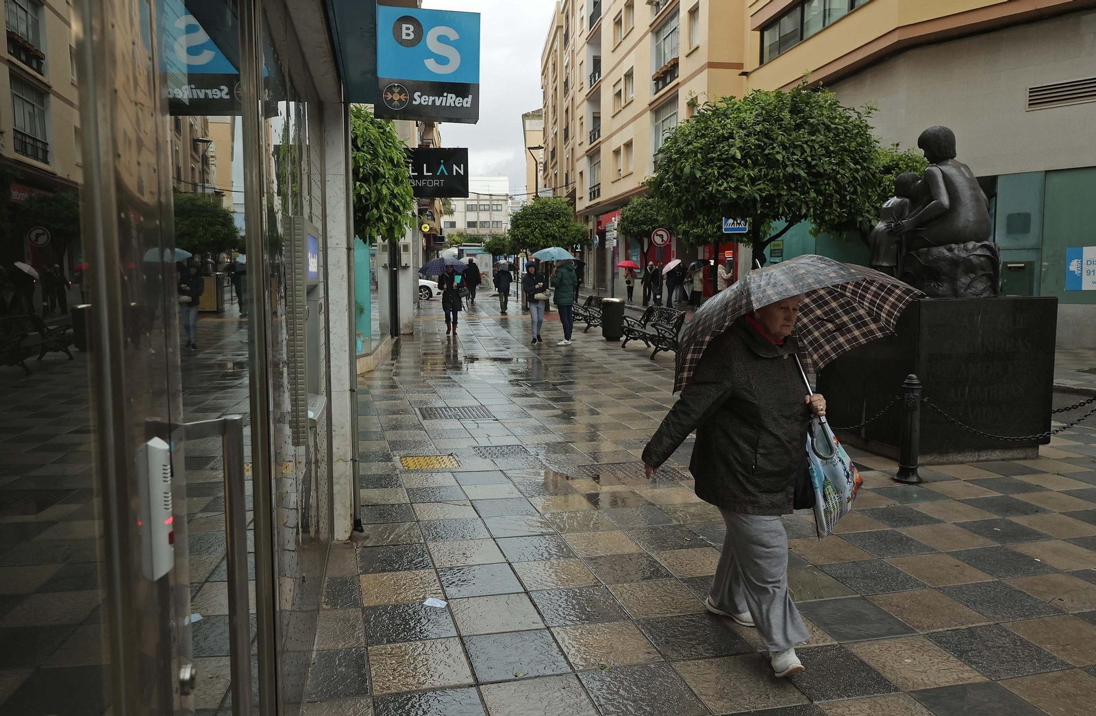 Fotos de la borrasca Laurence a su paso por Algeciras