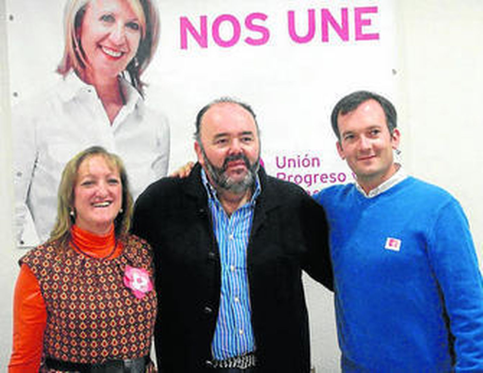 Amalia García López, Manuel Pérez Fabra y Martín de la Herrán.