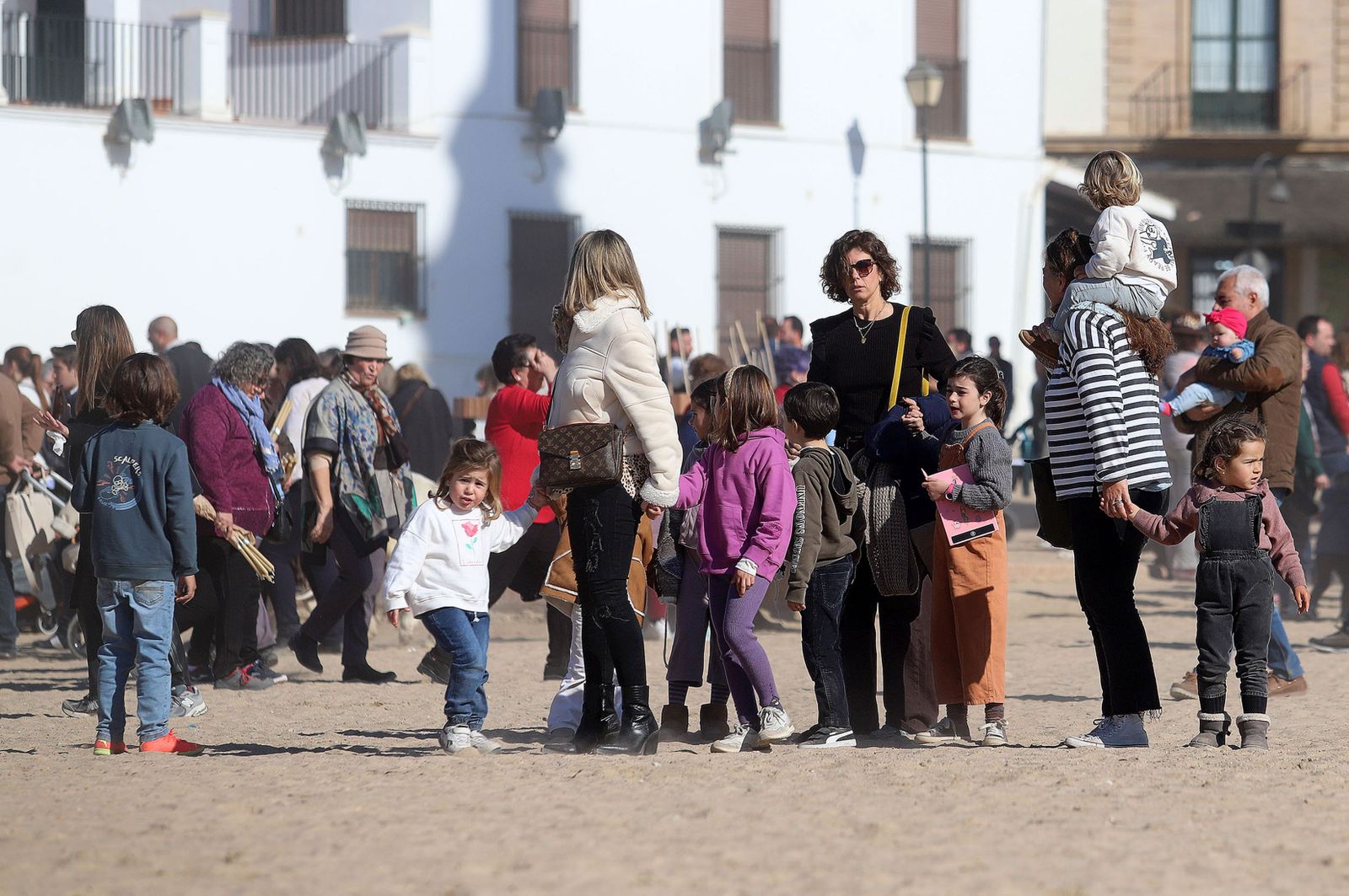Imágenes del ambiente en la aldea del Rocío para celebrar la Candelaria