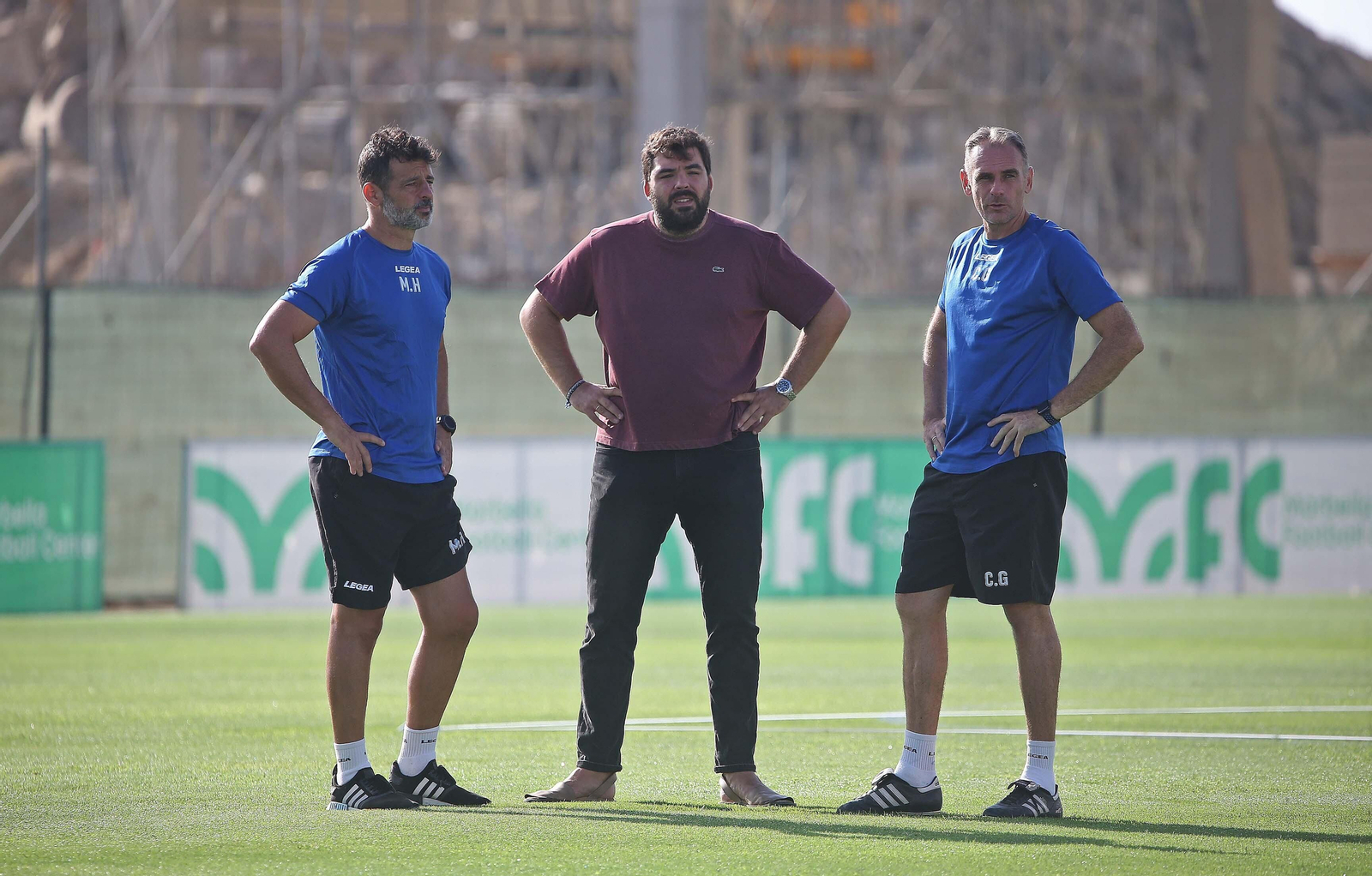 Fotos del primer entrenamiento de la Balona en el Ciudad de La Línea
