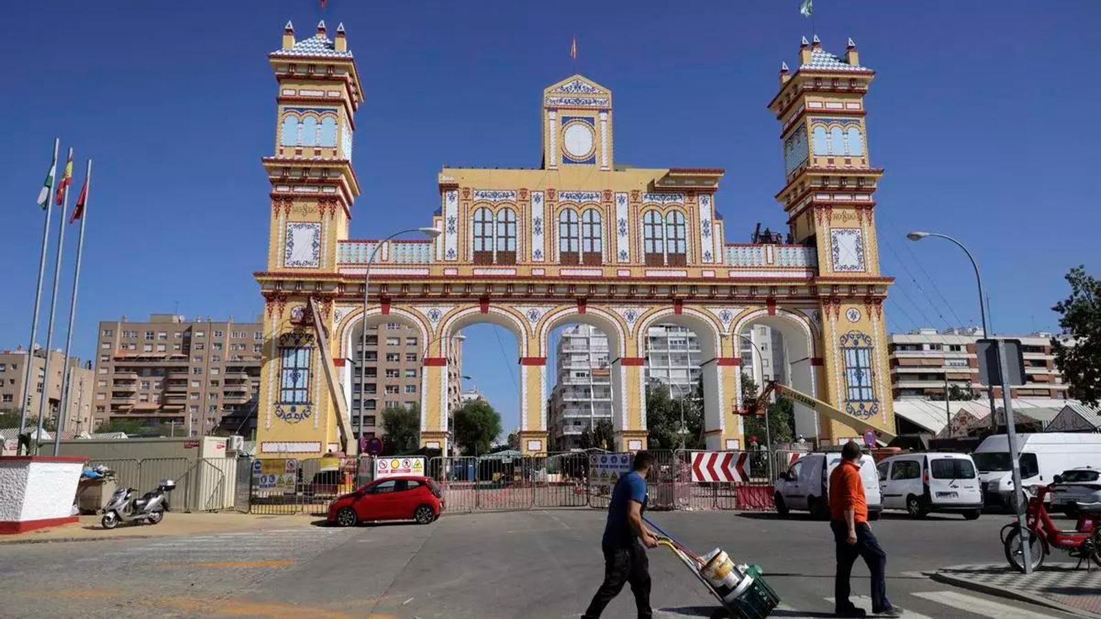 Portada de la Feria 2023, prácticamente terminada