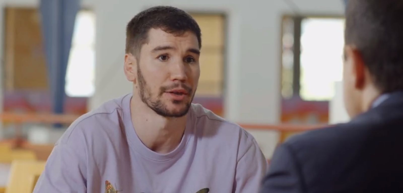 Darío Brizuela, en un momento de la entrevista.