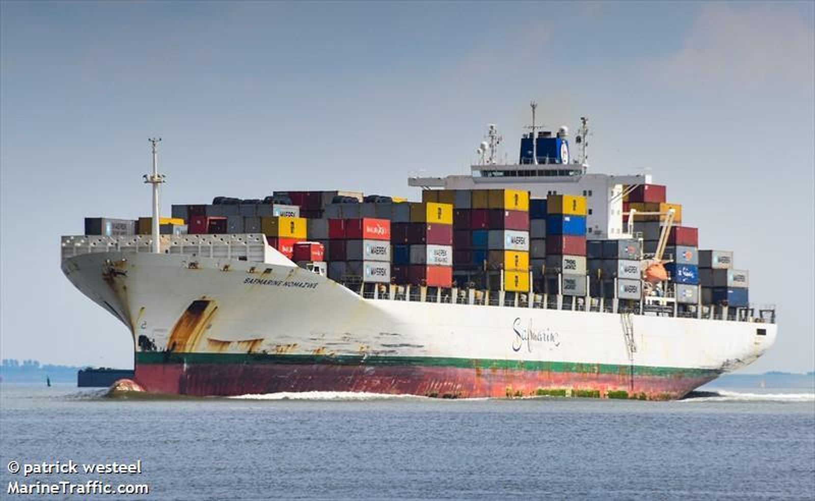 El portacontenedores 'Safmarine Nomazwe'.