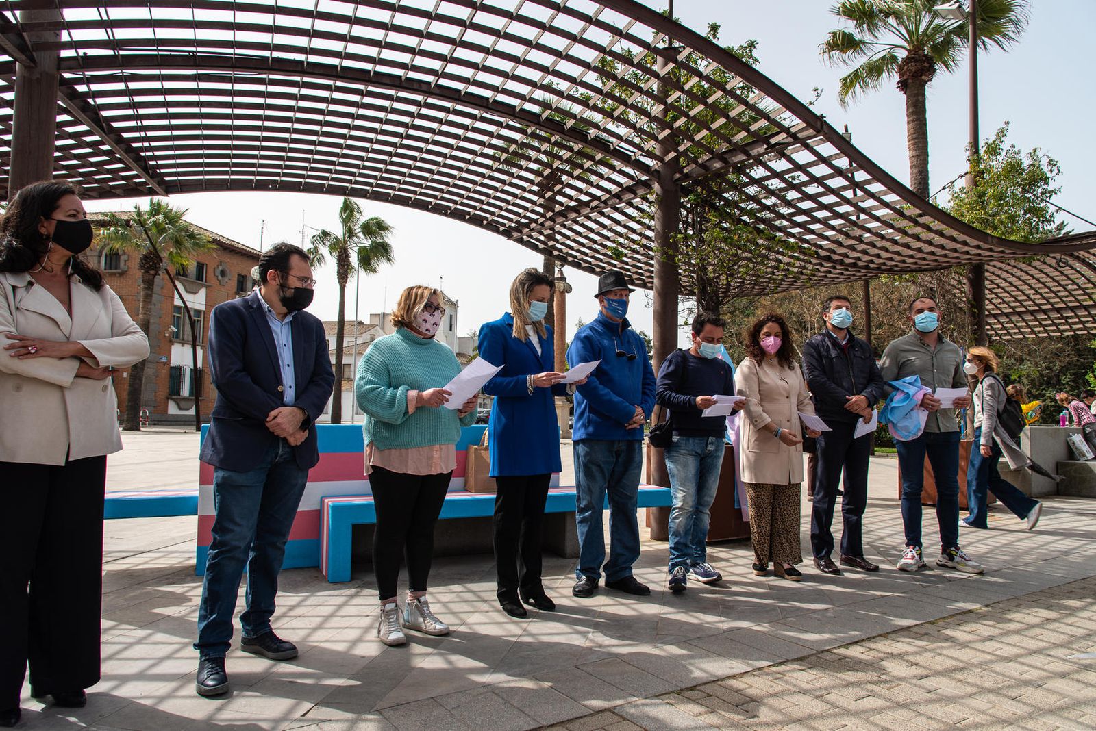 El acto reivindicativo ha estado precedido por la lectura de un manifiesto.