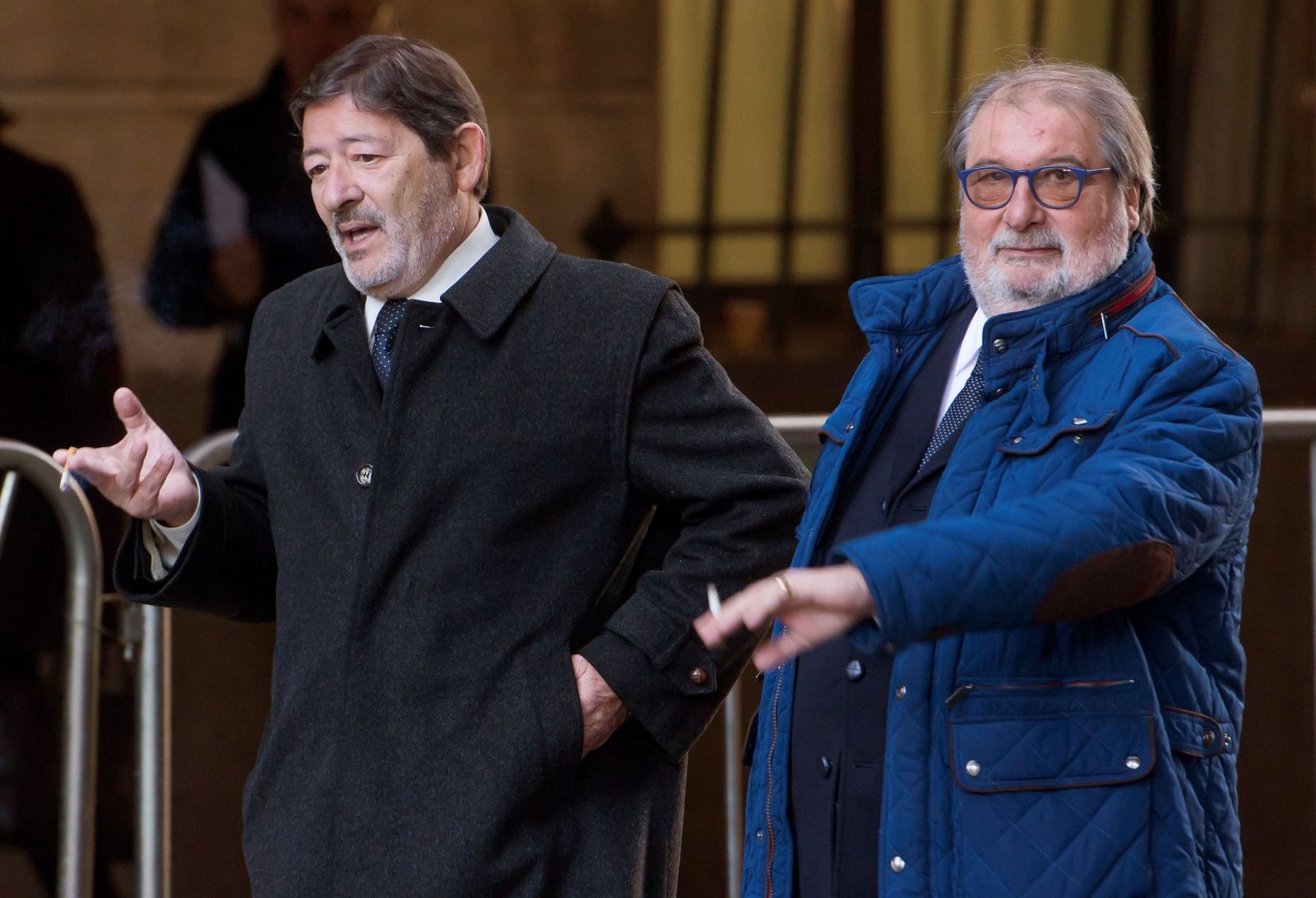 Francisco Javier Guerrero y su abogado.