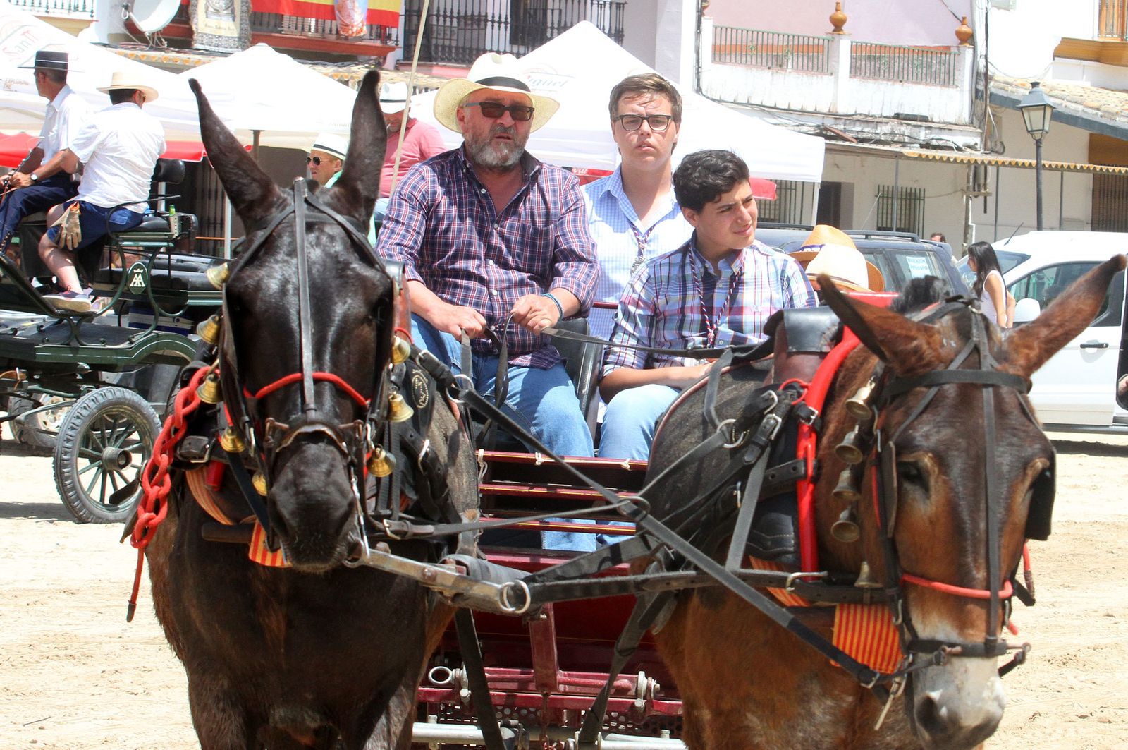 Ambiente en la aldea del Rocío.