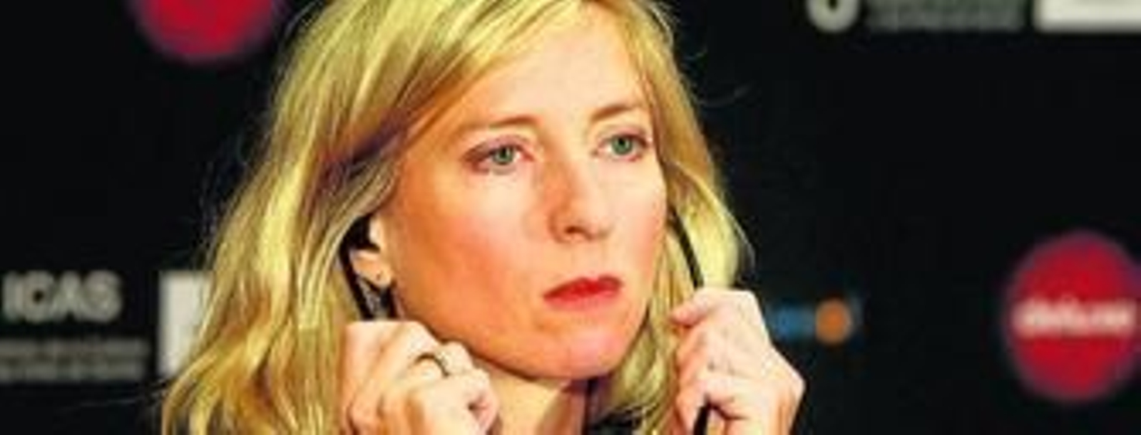 Jessica Hausner, ayer en la rueda de prensa en la que presentó su filme.