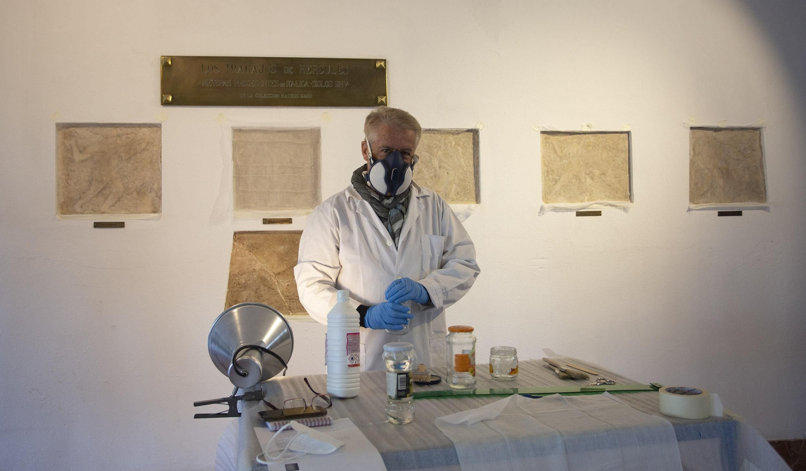 El traslado de las piezas del Museo Arqueológico, en imágenes.