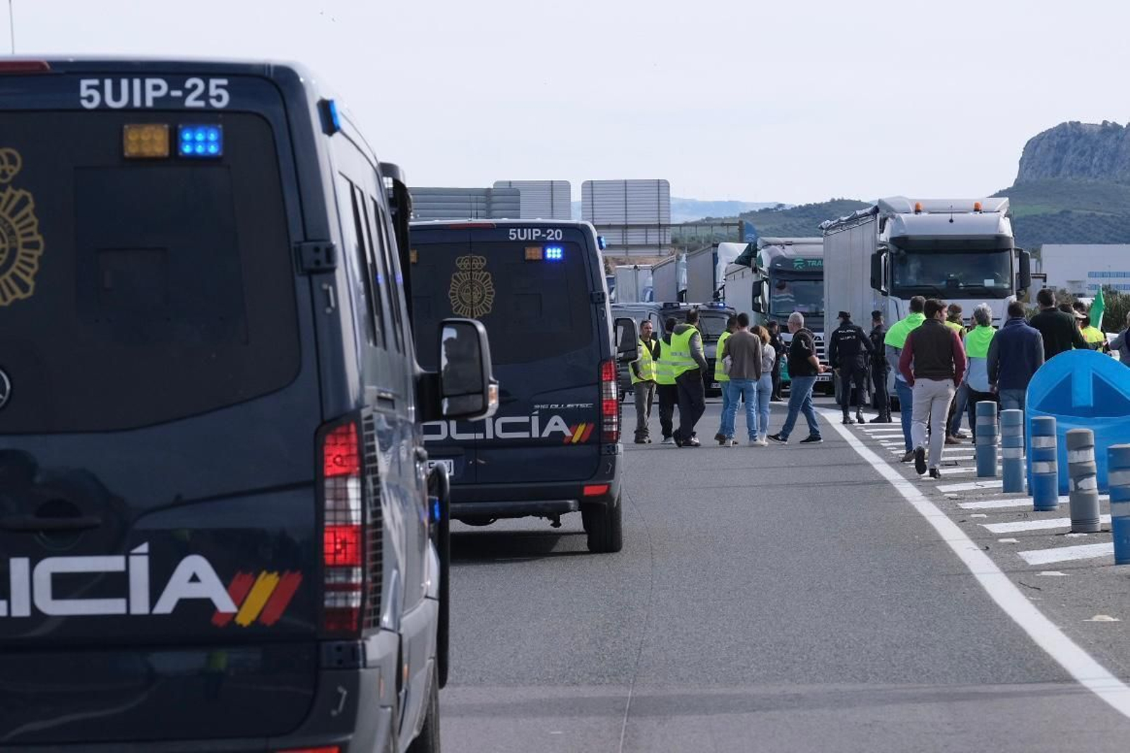 Tractorada en Málaga, la manifestación de los agricultores en fotografías