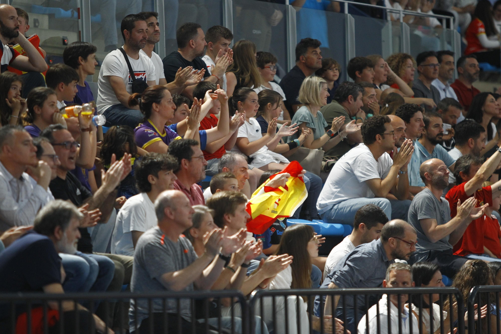 Imágenes del España-Dinamarca de la EHF Euro Cup de balonmano, en Almería